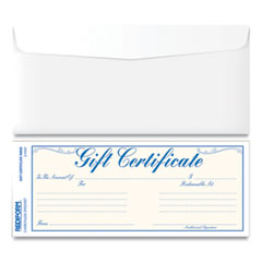 Rediform Gift Certificates with Envelopes