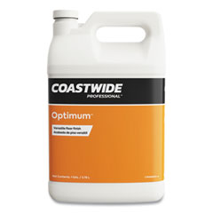 Optimum Floor Finish, Unscented, 3.78 L, 4/Carton