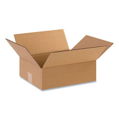 Fixed-Depth Shipping Boxes, Regular Slotted Container (RSC), 12 x 10 x 4, Brown Kraft, 25/Bundle