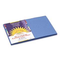 Construction Paper, 58lb, 12 x 18, Blue, 50/Pack