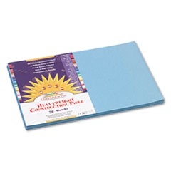 Construction Paper, 58lb, 12 x 18, Sky Blue, 50/Pack