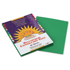 Construction Paper, 58lb, 9 x 12, Holiday Green, 50/Pack