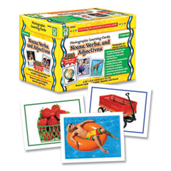 Photographic Learning Cards Boxed Set, Nouns/Verbs/Adjectives, Grades K to 5, 275 Cards/Set