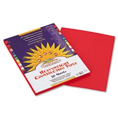 Construction Paper, 9x12, Holiday Red, 50 Sheets/pack