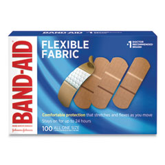 Flexible Fabric Adhesive Bandages, 1 x 3, 100/Box