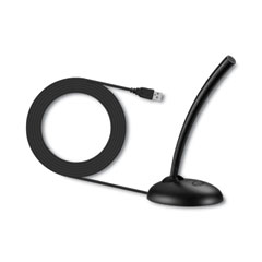 Volkano Stream Desk Series Gooseneck Microphone, Black