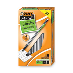 Xtra Smooth Mechanical Pencil Value Pack, 0.7 mm, HB (#2.5), Black Lead, Clear Barrel, 40/Pack