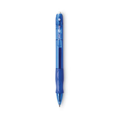 Gel-ocity Gel Pen, Retractable, Medium 0.7 mm, Blue Ink, Translucent Blue Barrel, Dozen