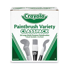 Crayola 3-Tip Paintbrush Variety Classpack