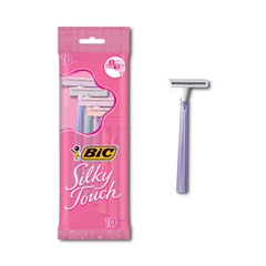 Silky Touch Women�s Disposable Razor, 2 Blades, Assorted Colors, 10/Pack
