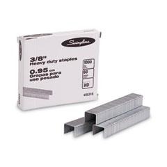 S.F. 13 Heavy-Duty Staples, 0.38" Leg, 0.5" Crown, Steel, 1,000/Box