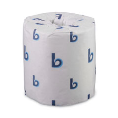 2-Ply Toilet Tissue, Septic Safe, White, 156.25 ft Roll Length, 500 Sheets/Roll, 96 Rolls/Carton