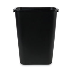 Soft-Sided Wastebasket, 41 qt, Plastic, Black