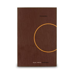 One-Day-Per-Page Planning Notebook, 9 x 6, Dark Brown/Orange Cover, 12-Month (Jan to Dec): 2024