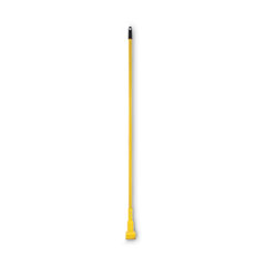 Plastic Jaws Mop Handle for 5 Wide Mop Heads, Aluminum, 1" dia x 60", Yellow