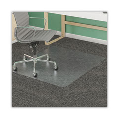 SuperMat Frequent Use Chair Mat for Medium Pile Carpet, 36 x 48, Rectangular, Clear