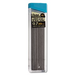 Super Hi-Polymer Lead Refills, 0.7 mm, HB, Black, 30/Tube