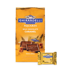 Milk Chocolate and Caramel Chocolate Squares, 9.04 oz Bags, 2 Bags/Pack, Ships in 1-3 Business Days