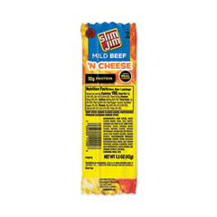 Beef and Cheese Meat Sticks, 1.5 oz, 18/Carton, Ships in 1-3 Business Days
