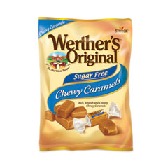 Sugar Free Chewy Caramel Candy, 1.46 oz Bag, 12 Bags/Carton, Ships in 1-3 Business Days