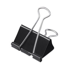 Binder Clip Zip-Seal Bag Value Pack, Large, Black/Silver, 36/Pack