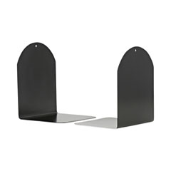 Magnetic Bookends, 6 x 5 x 7, Metal, Black, 1 Pair