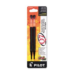 Refill for Pilot Retractable Gel Roller Ball Pens, Needle Tip, Fine Point, Black Ink, 2/Pack