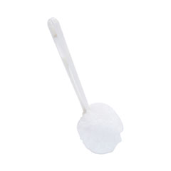 Deluxe Bowl Mop, 10" Handle, 2" Mop Head, White, 25/Carton