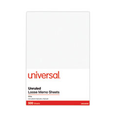 Loose White Memo Sheets, 4 x 6, Unruled, Plain White, 500/Pack