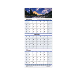 Earthscapes Recycled 3-Month Vertical Wall Calendar, Scenic Landscapes Photography, 12.25 x 26, 14-Month (Dec-Jan): 2022-2024