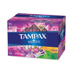 Radiant Tampons, Regular/Super, 84/Box, Delivered in 1-4 Business Days