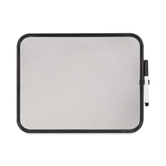 Magnetic Dry Erase Board, 11 x 14, Black Plastic Frame