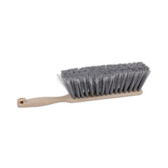 Counter Brush, Gray Flagged Polypropylene Bristles, 4.5" Brush, 3.5" Tan Plastic Handle