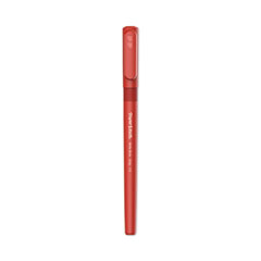 Write Bros. Grip Ballpoint Pen, Stick, Medium 1 mm, Red Ink, Red Barrel, Dozen