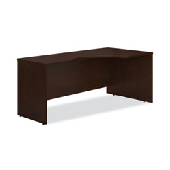 Series C Collection Corner Desk Module, Right, 71.13" x 35.5" x 29.88", Hansen Cherry/Graphite Gray