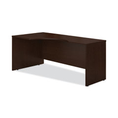 Series C Collection Left Corner Desk Module, 71.13" x 35.5" x 29.88", Hansen Cherry/Graphite Gray