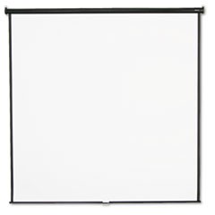 Wall or Ceiling Projection Screen, 96 x 96, White Matte, Black Matte Casing