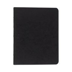 Pressboard Report Cover with Tyvek Reinforced Hinge, Two-Piece Prong Fastener, 3" Capacity, 8.5 x 11, Black/Black