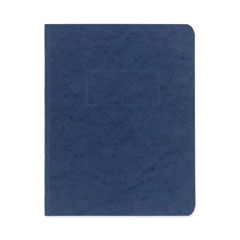 Pressboard Report Cover with Tyvek Reinforced Hinge, Two-Piece Prong Fastener, 3" Capacity, 8.5 x 11, Dark Blue/Dark Blue