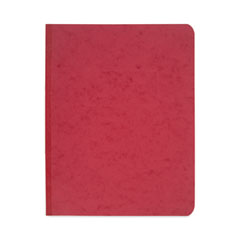 Pressboard Report Cover with Tyvek Reinforced Hinge, Two-Piece Prong Fastener, 3" Capacity, 8.5 x 11, Red/Red