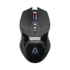 iMouse X50 Series Gaming Mouse with Charging Cradle, 2.4 GHz Frequency/33 ft Wireless Range, Left/Right Hand Use, Black