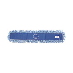 Dust Mop Head, Cotton/Synthetic Blend, 48" x 5", Blue