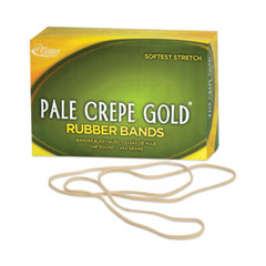 Pale Crepe Gold Rubber Bands, Size 117B, 0.06" Gauge, Golden Crepe, 1 lb Box, 300/Box