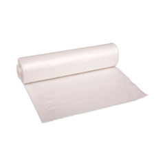 High-Density Can Liners, 45 gal, 13 microns, 40" x 46", Natural, 25 Bags/Roll, 10 Rolls/Carton