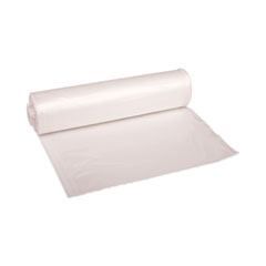 High Density Industrial Can Liners Coreless Rolls, 33 gal, 16 mic, 33 x 40, Natural, 25 Bags/Roll, 10 Rolls/Carton