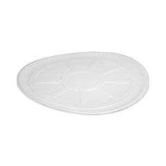 Pressware Dual-Ovenable Paperboard Pizza Trays, 16.5" Diameter x 0.63"h, White/Brown Specs, 150/Carton