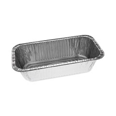 Aluminum Steam Table Pan, One-Third Size Deep Loaf Pan, 3" Deep, 5.9 x 8.04, 200/Carton