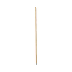 Lie-Flat Screw-In Mop Handle, Lacquered Wood, 1.13" dia x 60", Natural