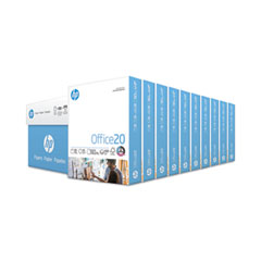 Office20 Paper, 92 Bright, 20 lb Bond Weight, 8.5 x 11, White, 500 Sheets/Ream, 10 Reams/Carton