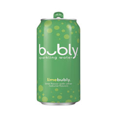 Flavored Sparkling Water, Lime, 12 oz Can, 8 Cans/Pack, 3 Packs/Carton